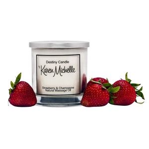 Strawberry & Champagne Massage Oil Destiny Candle